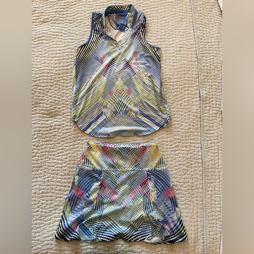 Lucky In Love tennis tank top Lightweight